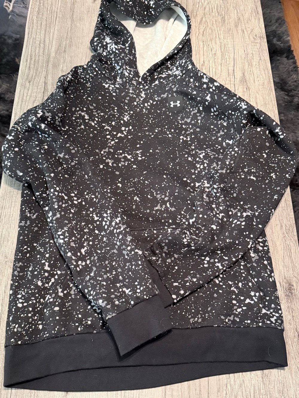 Under Armour Kids Black & White Speckle Pullover Hoodie
